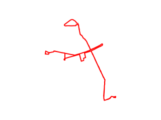 Map showing location of 33: Red Route
