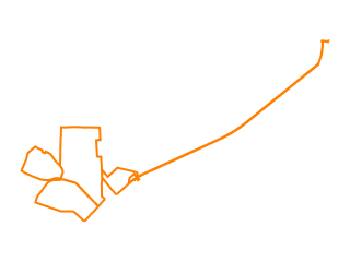 Map showing location of 31: Orange Route